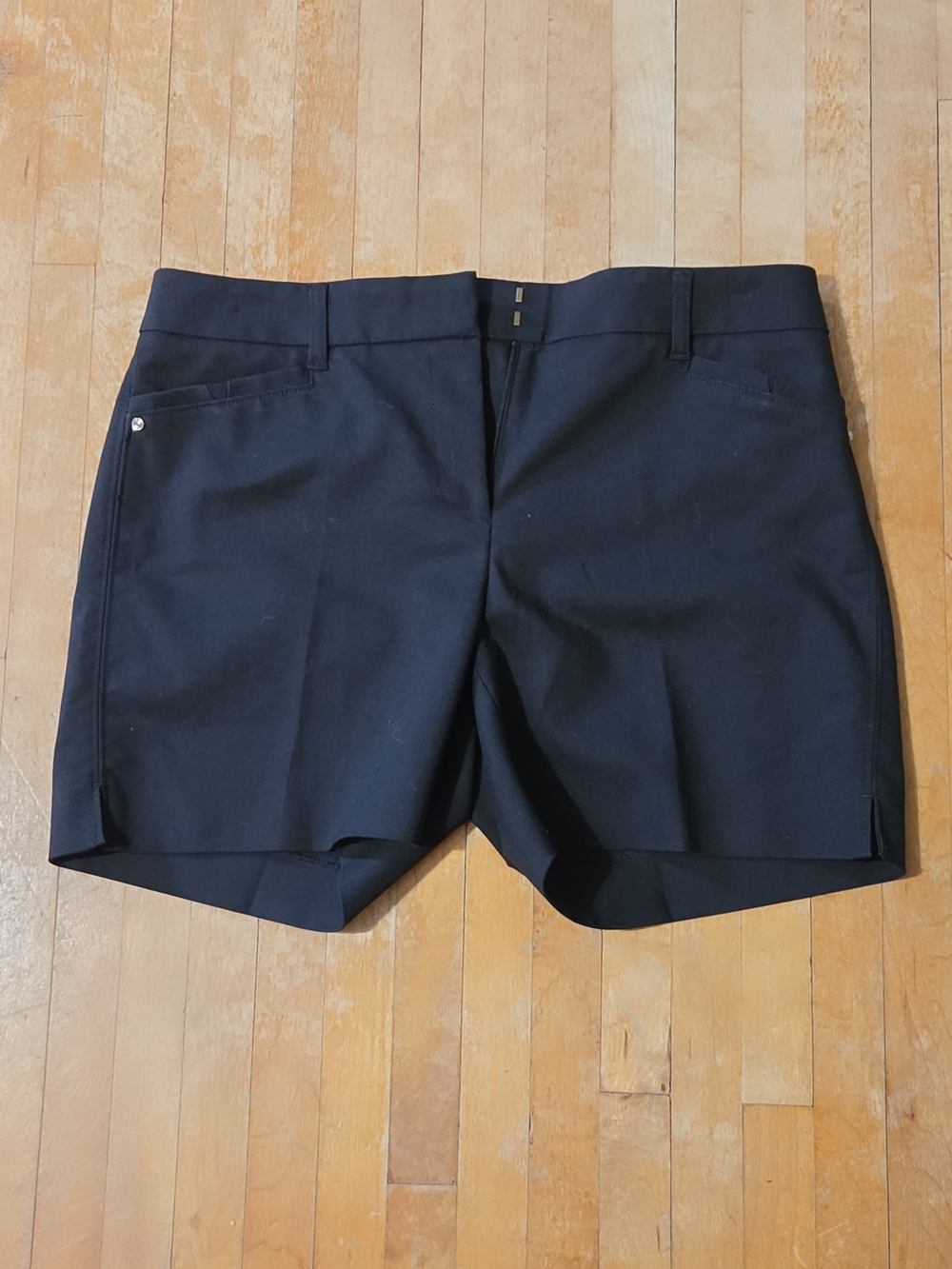 Women's Black Ponte Shorts